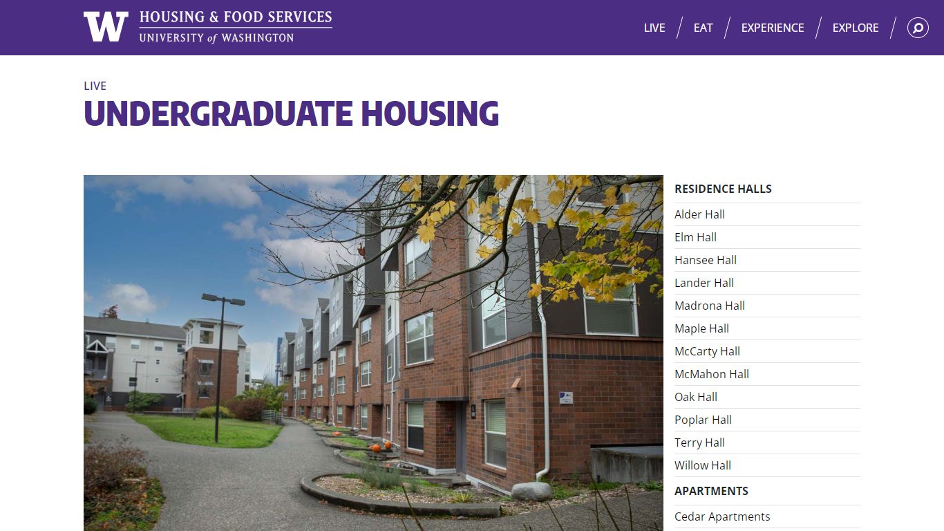 Stevens Court undergraduate apartment layout