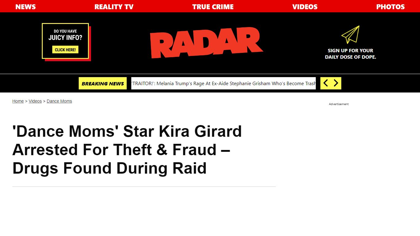 ‘Dance Moms’ Star Kira Girard Arrested For Theft & Fraud