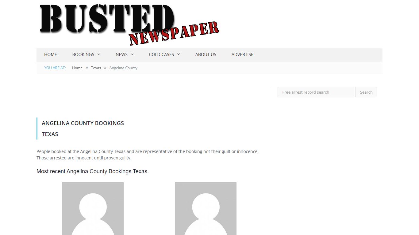 Angelina County, TX Mugshots - BUSTEDNEWSPAPER.COM
