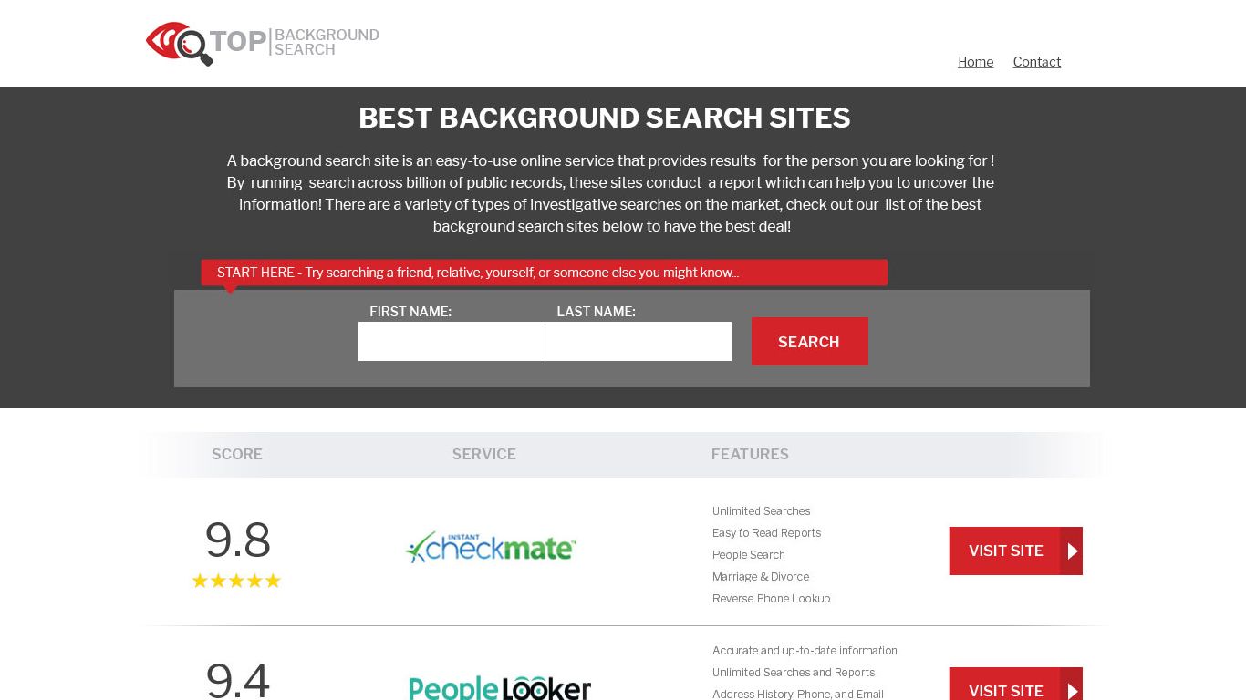 Best Cheap Background Check service interface showing report summary