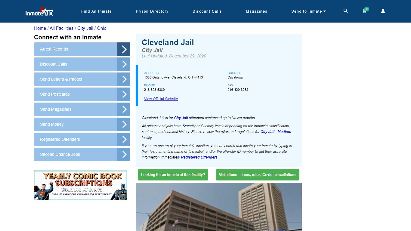 Cleveland Jail Inmate Locator