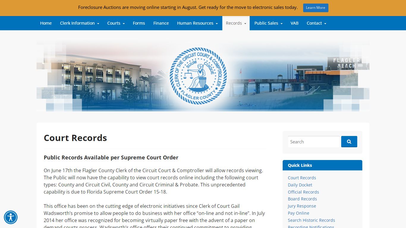 Court Records – Flagler County Clerk of the Circuit Court