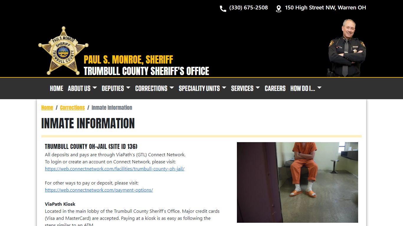 Trumbull County Inmate Information Dashboard