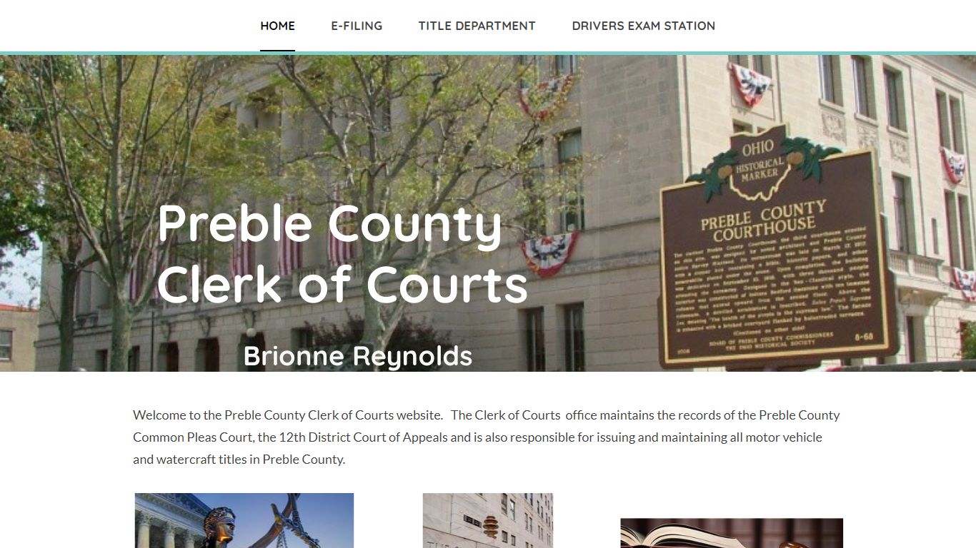 Preble County Clerk of Courts building