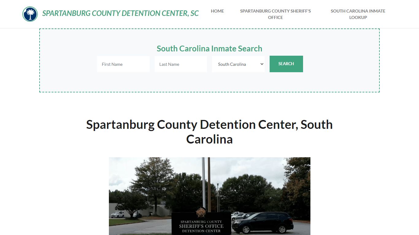 Spartanburg County Detention Center inmate roster search interface