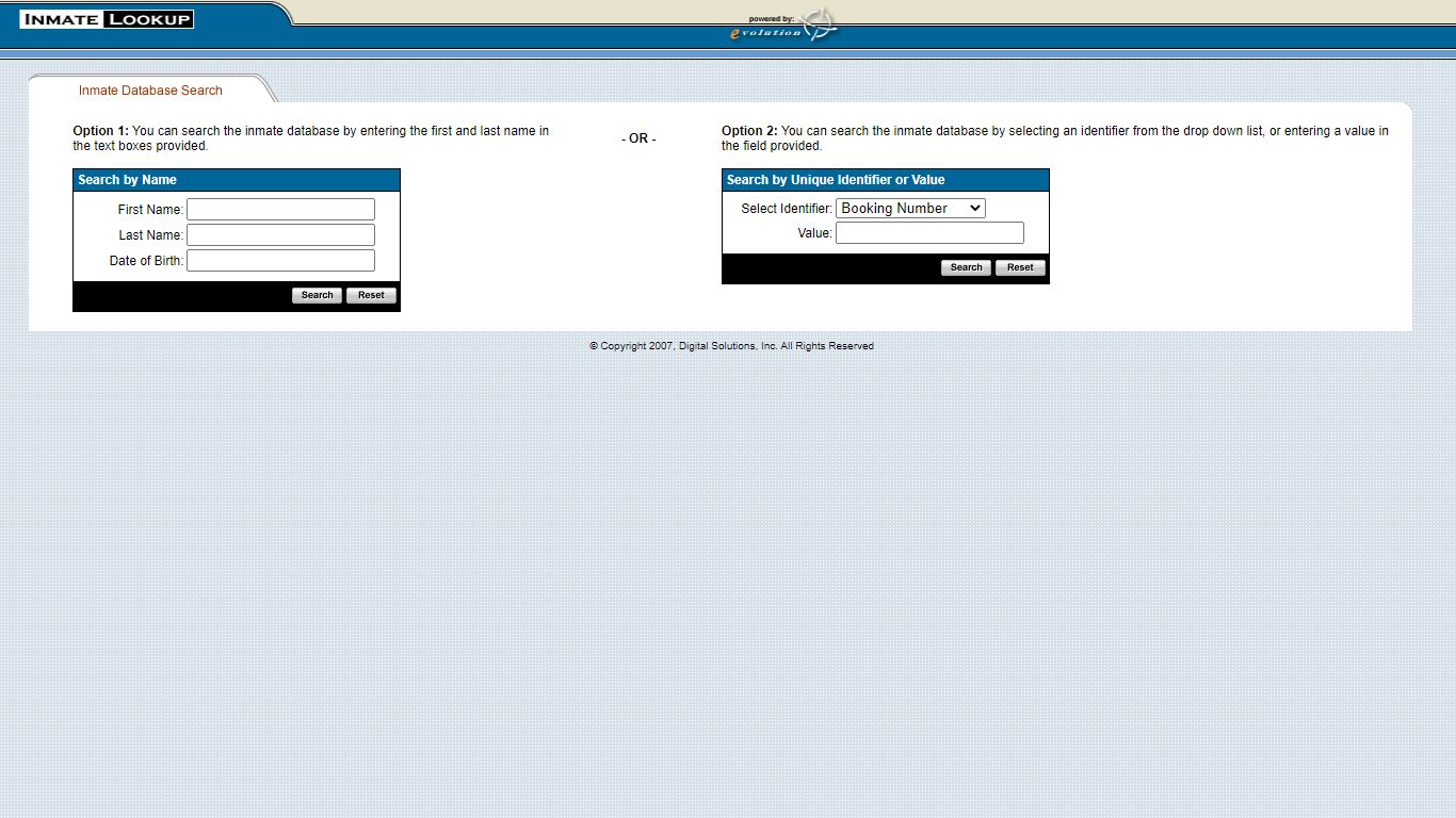 Virginia Beach Jail Inmate Search Lookup Tool Interface