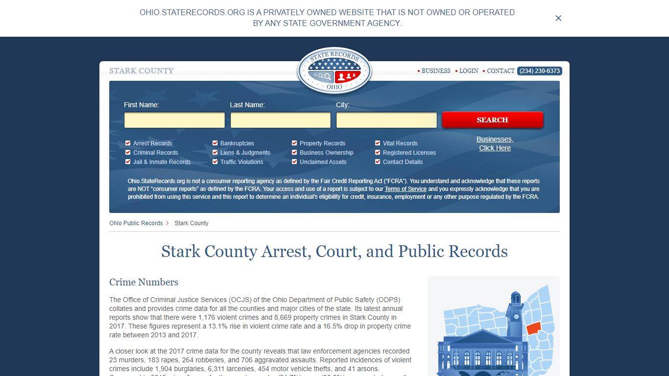 Stark County Sheriff Arrest Records access point